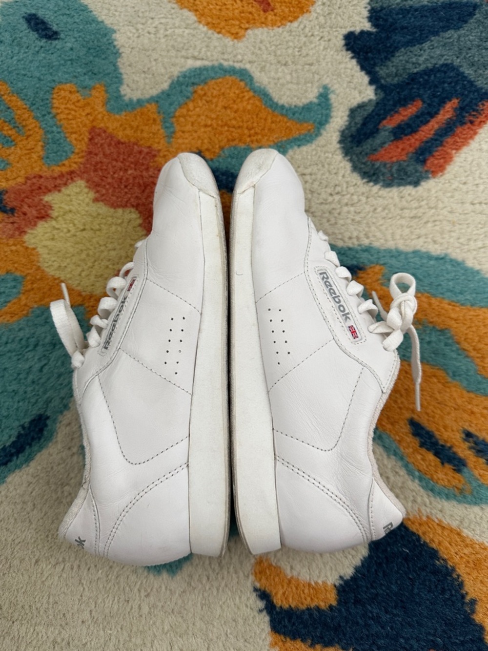 Reebok Classic White Leather Low-Top Sneakers 7 - Picture 4 of 5